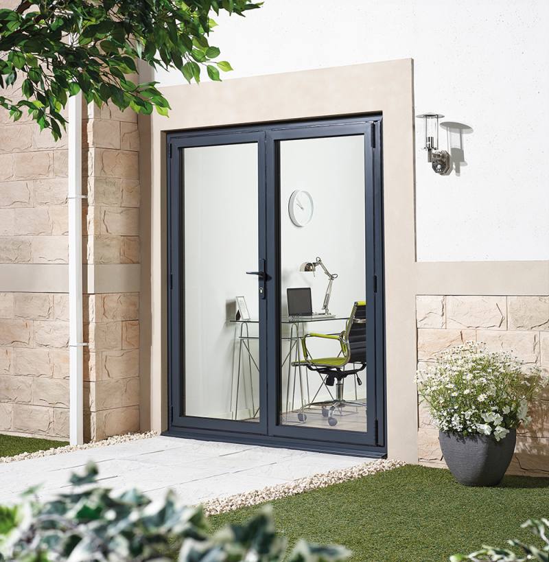 Aluminium Fully Glazed French Doors